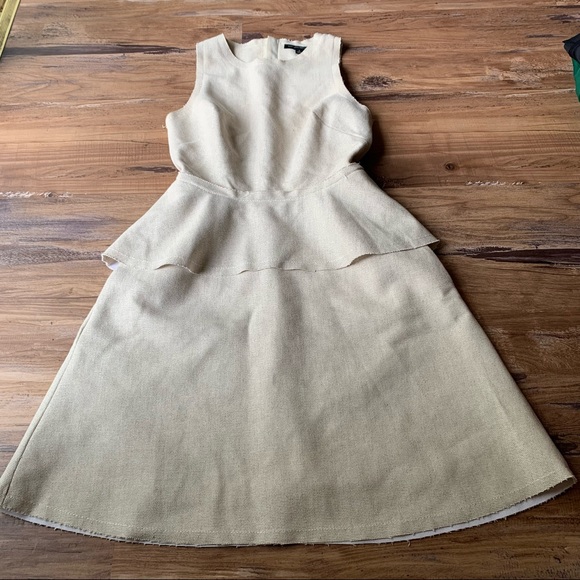 Banana Republic Taupe Khaki Fit And Flare Dress - Picture 10 of 12